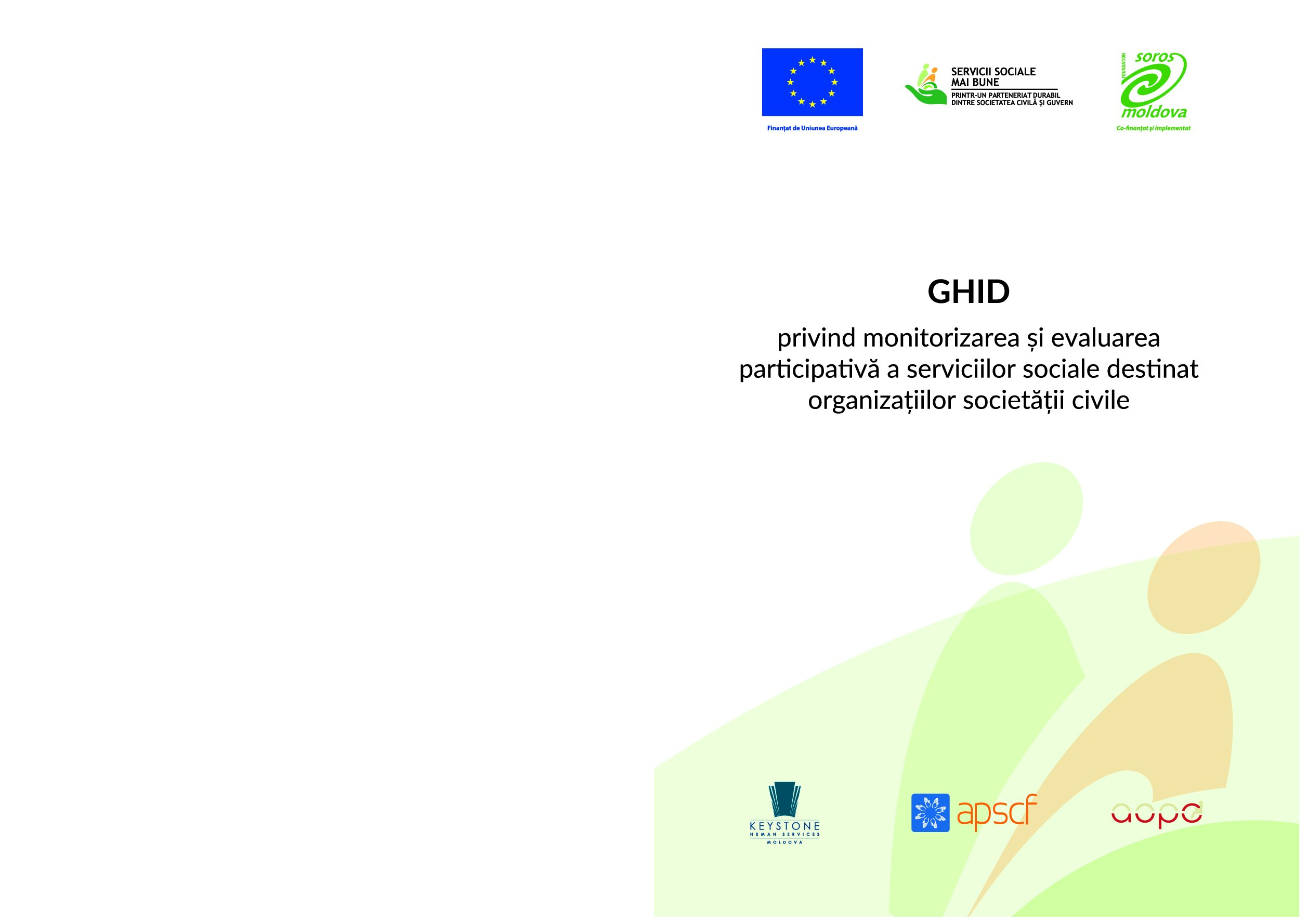 Ghid privind monitorizarea și evaluarea participativă a serviciilor sociale destinat organizațiilor societății civile